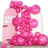 PartyWoo Pearl Hot Pink Balloons 140pcs Different Sizes of 18 12 10 5