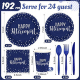 Pickmesh 192 Pcs Retirement Party Decorations Happy Retirement Paper