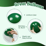 60pcs Green and Black balloons 12inch with Dark Green Metallic Gold