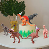 18 Pcs Dinosaur Birthday Party Decorations Animal Cake Toppers Mini