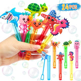 Under the Sea Party Favors 24Pcs Ocean Animal Mini Bubble Wands for