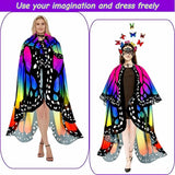 Halloween Butterfly Wings Costume for Womens Moth Wings Butterfly