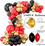 132Pcs Casino Theme Party Decorations Dice Boxes Large Poker Cards