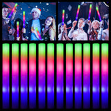 ColorHome Glow Sticks Bulk - 38 Pcs LED Foam Sticks Glow in the Dark