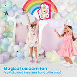 Unicorn Pinata Treasure Hunt Party Game Birthday Party Complete Set