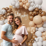 Neutral Balloon Garland Kit Boho Gender Reveal Balloons Arch Brown
