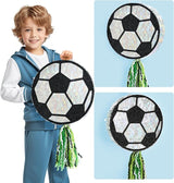 Soccer Ball Piñata Soccer Party decoration Piñata with Blindfold Bat
