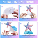 Mermaid Party Decorations TONGQI 12 Pcs Ocean Theme Table Decoration