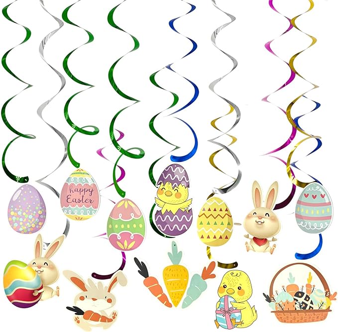 Easter Decorations Kit for Home Party Happy Easter Hanging