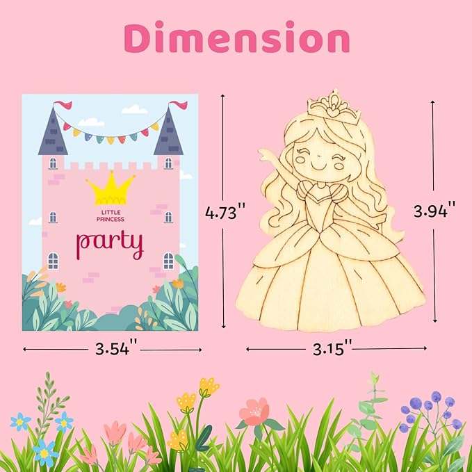 24 PCS Princess Party Favors Princess Birthday Party Supplies