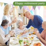 400 Pcs Happy Retirement Party Supplies Sage Green Themed Eucalyptus