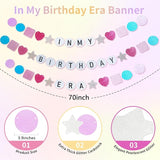 JOGAMS 184Pcs Silver Blue Pink and Purple Balloon Arch Kit with In My