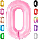 KatchOn, Huge 40 Inch Light Pink 0 Balloon - Pink Balloons | Zero