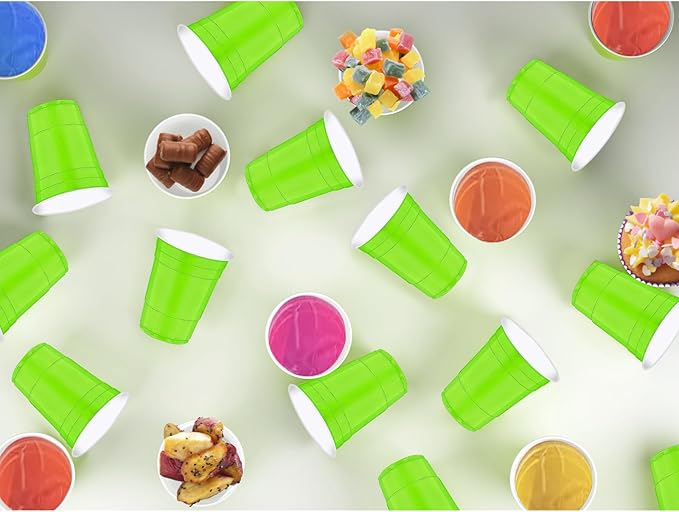 120 pcs 16 oz Green plastic cups st. patrick's day Plastic Cups Green