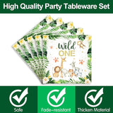 Wild One Birthday Party Supplies Tableware Set Safari Birthday