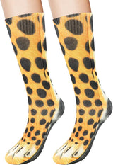 FreeNFond Funny Animal Paw Socks Gag Gifts for White Elephant Gift #4