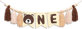 Bear One High Chair Banner Beary First Birthday Party Decorations