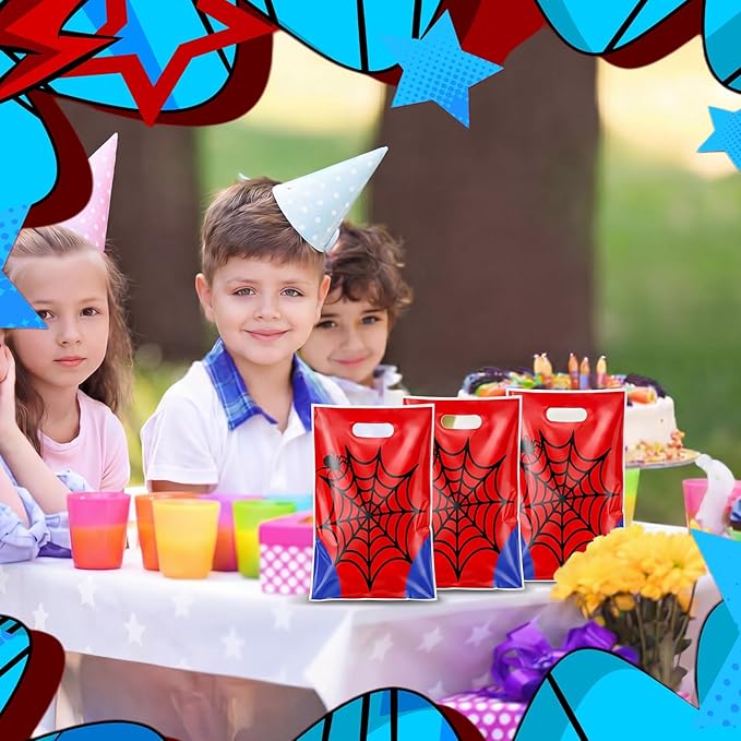 Eccliy 30 Pcs Spider Theme Party Favor Bags Spider Wed Goodie Cookie