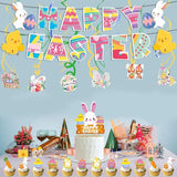 Easter Party Decorations Supplies Bunny Egg Garland Happy Banner