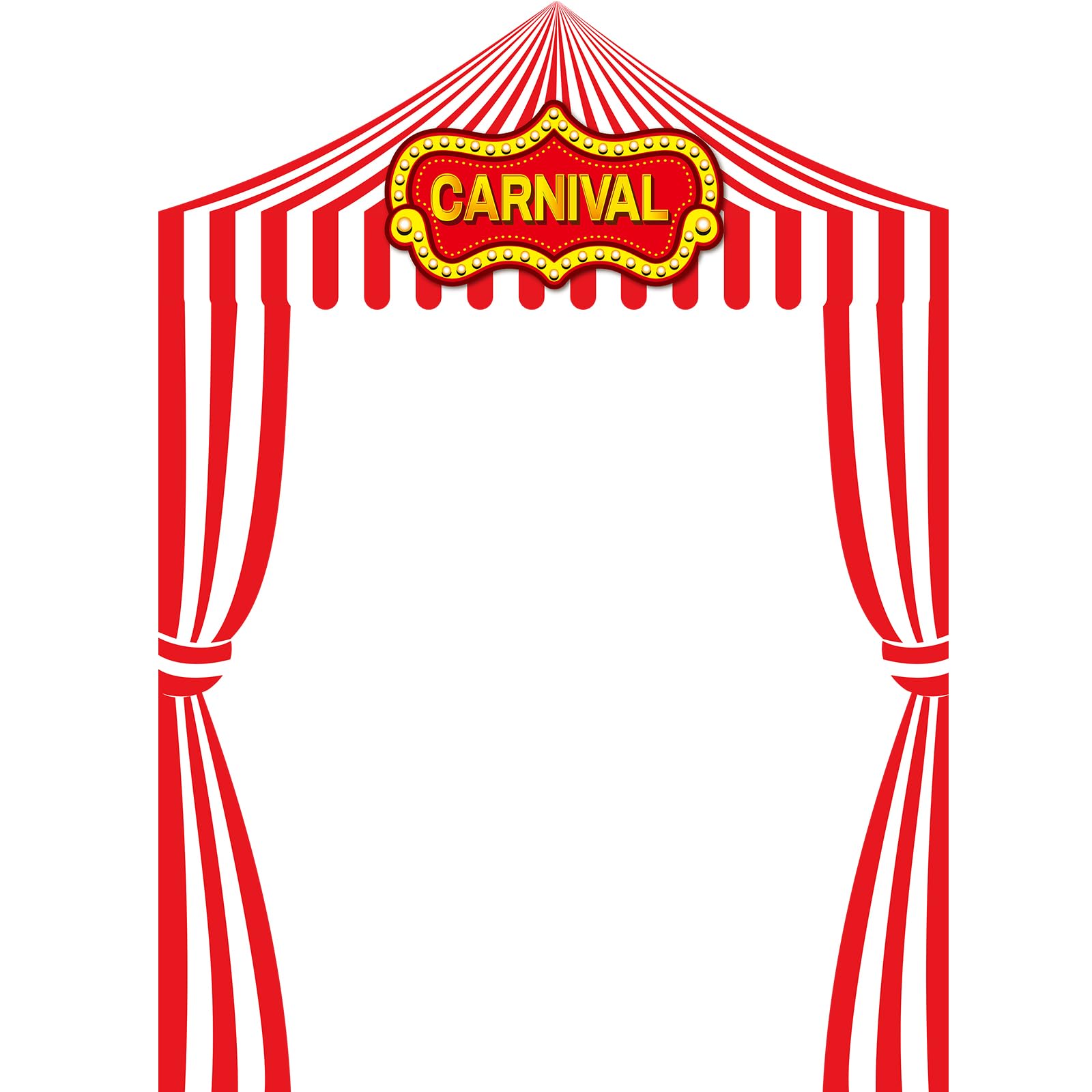 Ziliny 3 Pcs Carnival Party Decorations Circus Tent Awning Halloween
