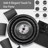168pcs Black Paper Plates and Napkins for Halloween Birthday