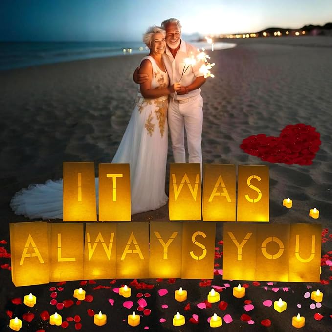 Valentines Day Decorations It was Always You Light Up Letters
