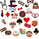 Casino Theme Party Decorations Tumwisk 30PCS Las Vegas Photo Booth