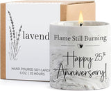 25th Anniversary Candle 25th Wedding Anniversary Present for Couple