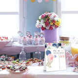 Gender Reveal Party Games Rose Theme Baby Gender Reveal Voting Board