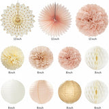 Champagne Gold Beige Fall Boho Bachelorette Party Decorations 21pcs