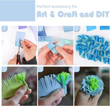 PartyWoo Light Blue Crepe Paper Streamers 4pcs 328ft Pack of Slate