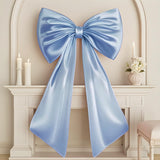 Froova Big Blue Bow Room Decor 40x24 in Large Baby Blue Coquette