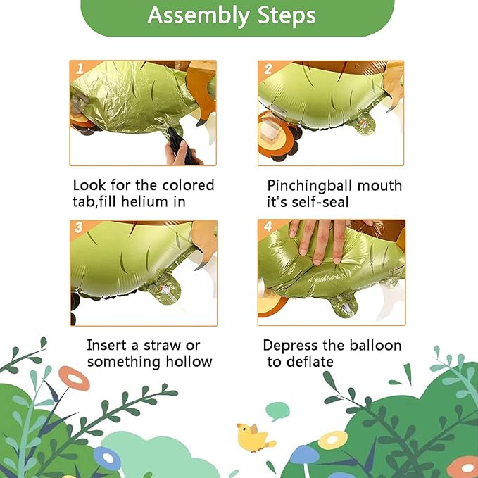 Dinosaur Birthday Party Supplies - Dinosaur Decorations, Foil