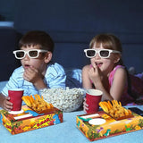 50pcs Movie Night Snack Trays Hold Candy Popcorn Food Drink Movie