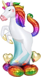 4242711 Unicorn Airloonz Foil Mylar Party Balloon 55 Multicolor Pack