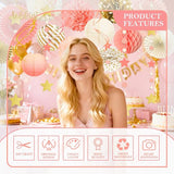 AOBKIAT Pink Gold Party Decorations Kit-Tissue Paper Pom