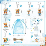 145 Pieces Baby Shower Favors for Guest Blue Teddy Bear Ballpoint