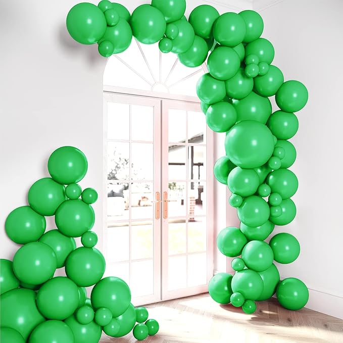 HOUSE OF PARTY Green Balloon Garland - Emerald Easter Green Balloons
