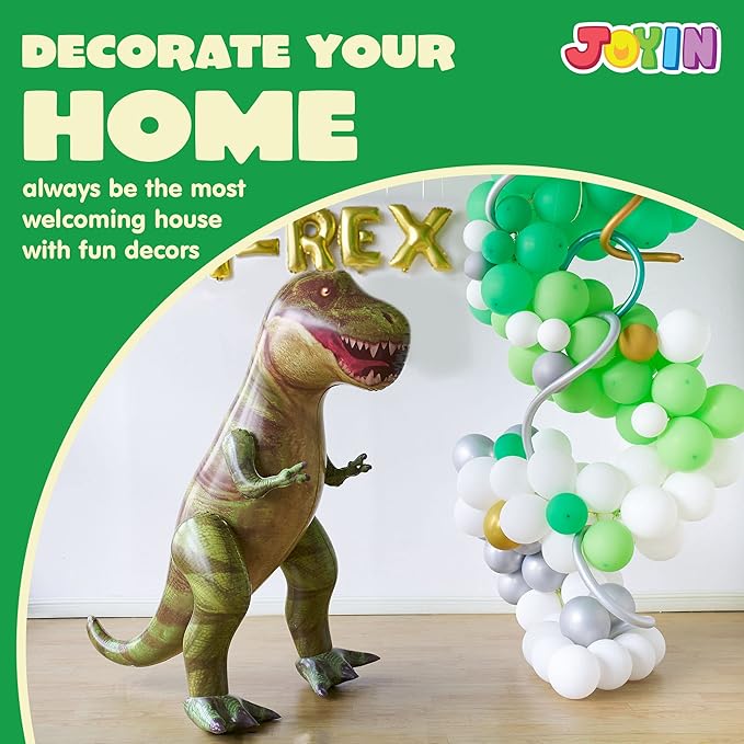 62” Giant T.rex Dinosaur Inflatable for Party Decorations Birthday