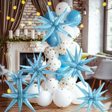 22''4D One-Piece 14-Pointed Star Explosion Balloon Spike Star