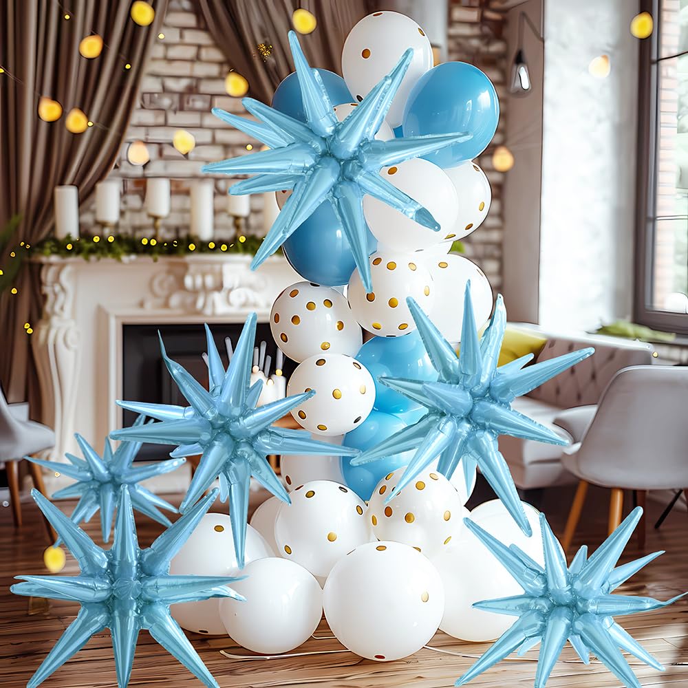 22''4D One-Piece 14-Pointed Star Explosion Balloon Spike Star