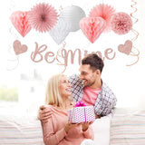 Blush Light Pink Valentines Day Galentines Party Decorations 22pcs