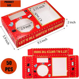 50Pcs Movie Night Snack Trays Hold Popcorn Candy Food Drink