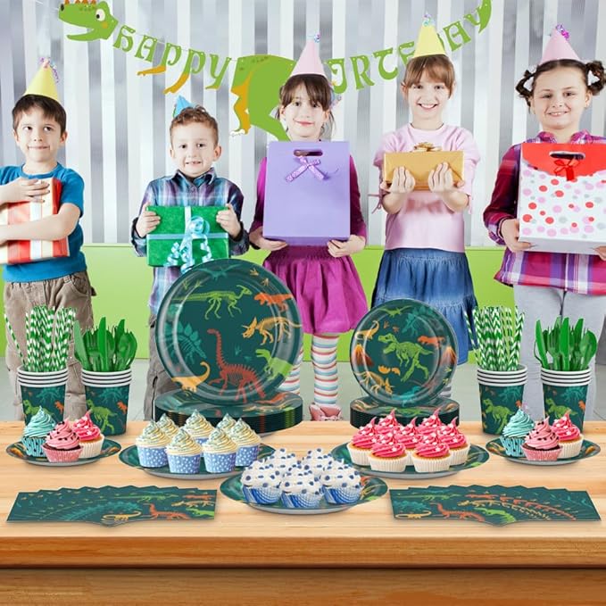 Dinosaur Birthday Decorations Tableware Set Birthday Party Supply