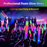 Blu7ive 20 PCS Foam Glow Sticks Party Favors led foam sticks 3 Modes