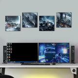 Cyberpunk Space Wall Decor Science Fiction Themed Astronaut Wall Art
