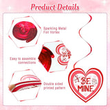 36 Pcs Valentine's Day Hanging Swirl Decorations Set Happy