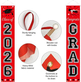 DAZONGE Graduation Decorations 2026, Red and Black Class of 2026
