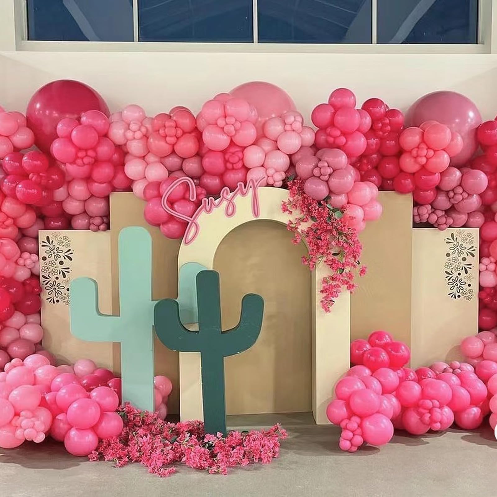 Rose Red Balloons, Scmdoti Fuschia Pink balloons Balloons Different