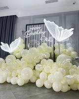 Light Yellow Balloons, 50pcs 12 Inches Pastel Yellow Latex Balloons